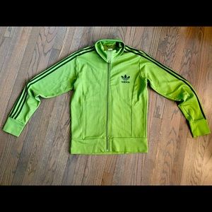 Adidas Originals Firebird Jacket Vintage Green Mens Size Large See Pics